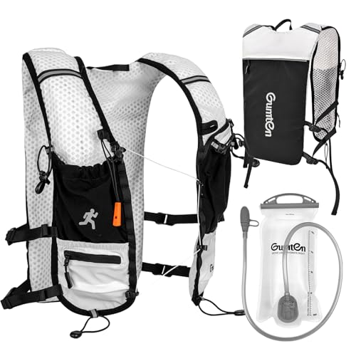 Running Vest with Adjustable Chest Straps for Women Men Hydration Vest for Marathon Jogging Hiking Cycling - size: White, style: Running Vest with one 1.5L Water Bladder