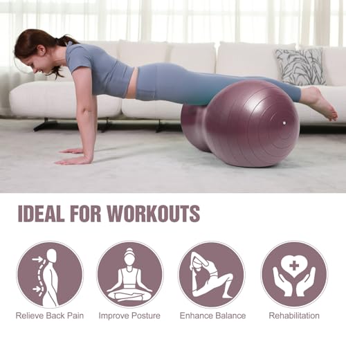 INPANY Peanut Exercise Ball for Labor, Physical Therapy & Fitness - color: Rose Gold