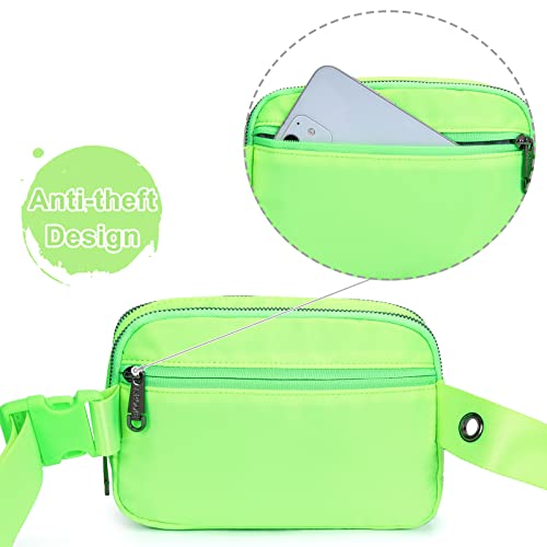 AROME Mini Belt Bag for Women Men Fashion Waist Packs Fanny Pack - color: Neno Green