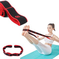 Number Stretch Resistance Band with Clear Markings Stretch Strap Fitness Resistance Band for Stretching and Yoga Elastic Exercise Band with Loops，Elastic Training Bands for Flexibility - size: about 31.5~33.5IN