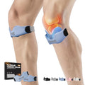 GOUNOD Patellar Tendon Support Strap 2 Pack,Silicone Knee Strap for Knee Pain Relief,Patella Band for Basketball, Jumpers Knee, Tendonitis, Running, Hiking, Soccer, Osgood Schlatter（Blue） - color: Blue