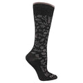 Dr. Scholl's Women's Graduated Compression Knee High Socks - color: Black Paisley (1 Pair), size: 4-10
