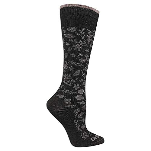 Dr. Scholl's Women's Graduated Compression Knee High Socks - color: Black Paisley (1 Pair), size: 4-10
