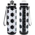 EYQ 32oz Water Bottle with Straw, Sports Bottle with Time Marker - color: soccer