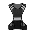 TCCFCCT Reflective Running Vest, High Visibility Running Gear with Large Pocket - color: 1 Pack Mesh Black
