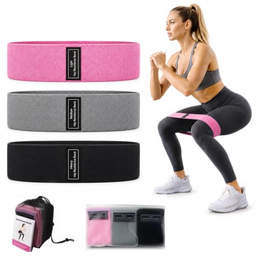 18–70 LBS 3 Level Fabric Resistance Bands,Workout Bands for Leg&Glutes