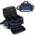 Medical Bag Empty Emergency Bag Medical Bag Organizer Professional First Responder Trauma Bag，First Aid Bag with Detachable Dividers for Nurses,Home Health Care, EMT(Bag Only) - color: Blue