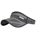 Outdoor Sport Cap Wide Brim UV Protection Breathable Adjustable Baseball Cap for Beach Golf Running Tennis - color: 1#dark Grey
