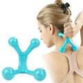 2-Pack Handheld Full Body Massager, 4-Leg Pressure Point Tool for Back, Neck, and Shoulder, 2Light Blue