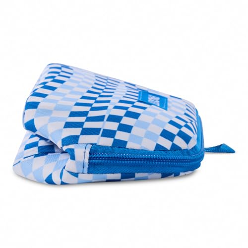 PackIt Freezable Snack Bag, Blue Skate Checker - color: Blue Skate Checker