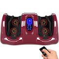 Best Choice Products Shiatsu Foot Massager for Pain Relief, Plantar Fasciitis, Neuropathy, Blood Circulation, Remote Control w/Compact Design - Burgundy - color: Burgundy