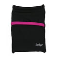 Sprigs Wrist Wallet Running Wristband Pocket for Keys Cards Cash ID Phone - color: Black/Pink
