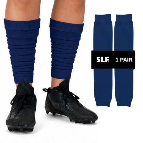 SLEEFS Football Leg Sleeves for Turf Burn and Skin Irritation Protection - color: Navy, size: Adults