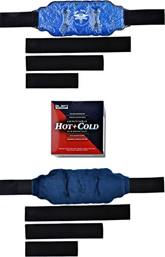 Set of 2 Large Ice Packs for Injuries, Ice Wrap Hot Pack for Pain Relief, Knee, Sciatica, Back, Migraine, Arthritis,Shoulder Pain Ice Pack-Neck Warmer-Set Includes 2 Ice Heat Packs,Extension Straps - style: 2 Pack: Adjustable Multipurpose Pain Relief Pack