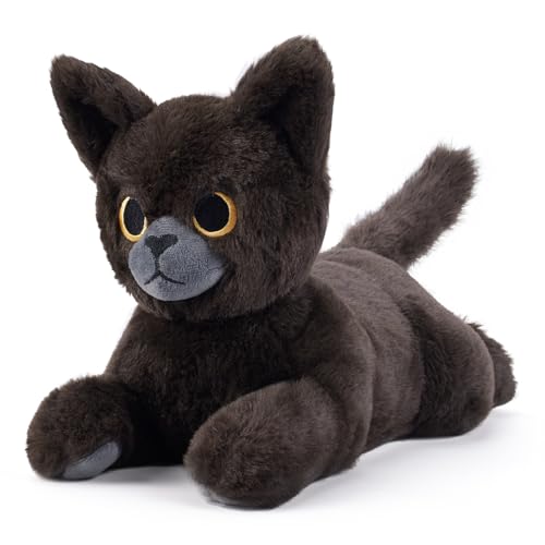 Microwavable Black Cat Stuffed Animals, Heatable & Coolable Plush Toys - style: Cat
