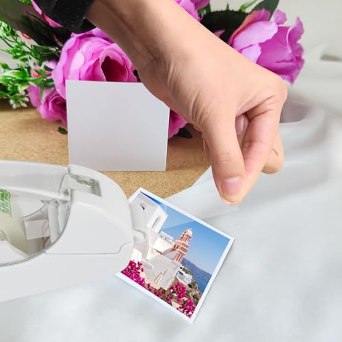 Eagle Automatic Tape Dispenser, Handheld & Portable Design, Office Tape Gun, One-Handed Operation with Safety Blade for Office, Home, DIY or Packaging (Includes 2 Free Tapes)(Snowy White) - color: Snowy White
