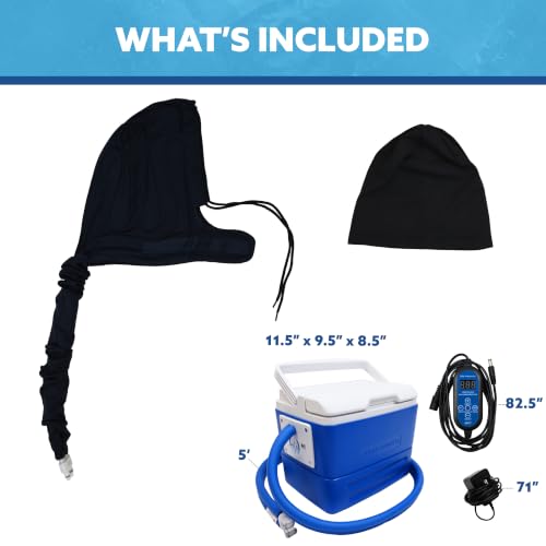 Polar Active Ice® 3.0 9QT Cold Therapy Ice Machine Programmable Timer Head Cap Cryotherapy Pain Relief System for Migraines & Headaches - style: Head Cap