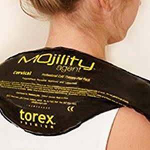 Torex Mojility - Hot and Cold Therapy Flat Pack - Reusable Gel Ice Pack (Cervical Black 2 x 6.5). - size: 1 Count (Pack of 1)