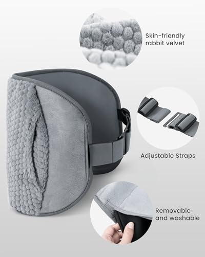 COMFIER Heating Pad with Graphene Heat & Massage for Back FSA Eligible Item - color: Dark Grey