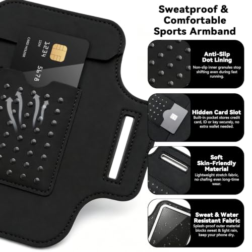 Running Armband with Card Slot, 2 Pack - size: 2 Pack
