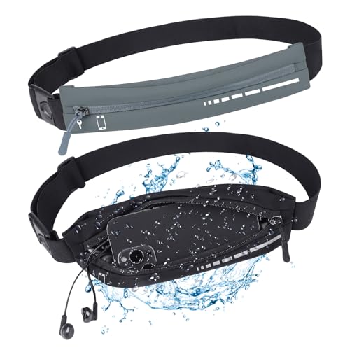 2 PCS Slim Running Belt Fanny Pack Running Phone Holder Runners Pouch