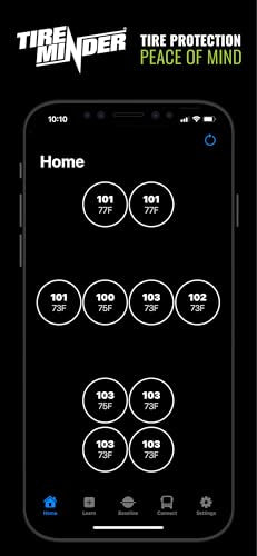 TireMinder Smart TPMS with 4 Transmitters for RVs, MotorHomes, 5th Wheels, Motor Coaches and Trailers - size: 4 Transmitters