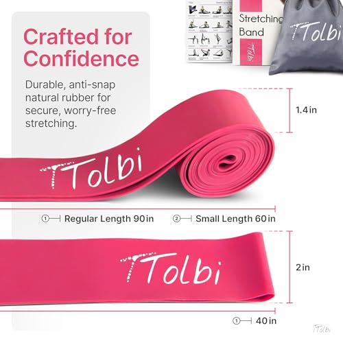 Ballet Stretch Bands Set with Foot Mini Loop, Splits Flexibility Trainer - color: Charm Pink Small