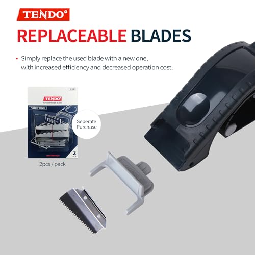 TENDO° SY-223 Tape Label Dispenser: Ergonomic, Economic, Environmental Solution with 10° Sloped Blades, Compatible with 1.77-2'' Tapes