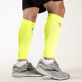 OS1st Calf Compression Sleeves for Men & Women relieves shin splints, leg fatigue and reduces recovery time - color: Yellow, size: Small