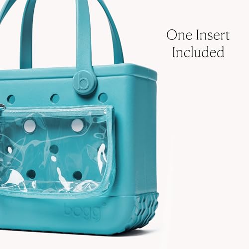 BOGG BAG Bitty Small Tote – 11” x 8.5” x 4.5” – Essential Bags for Beach, Pool, Boat, Sports, Tailgating, Cruise, Travel - color: Turquoise and Caicos