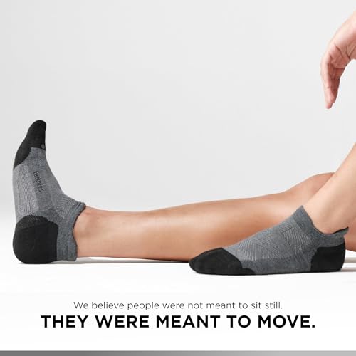 Feetures Elite Max Cushion No Show Tab Ankle Sock - color: New Gray (3 Pair), size: X-Large