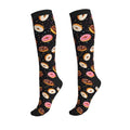 Compression Socks Circulation 15-20 Mmhg Knee High - color: Donut Black