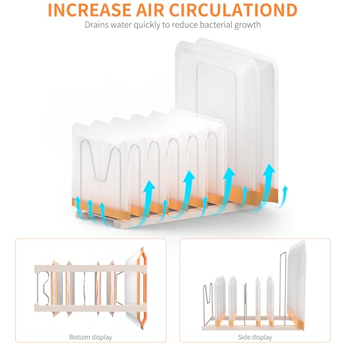 Reusable Bag Drying Rack, Silicone Bag Drying Rack, Dryer Rack for Ziplock Gallon, Snack, Sandwich Bags, Bottle Dryer Rack for Cup & Glasses,Pan Lid & Cutting Board Organizer