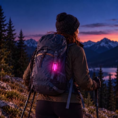 Copkim 30/60/100 Pcs LED Running Light Bulk - color: pink