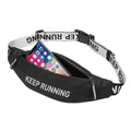 Slim Running Waist Pack for Women Men, Large Capacity Waist Belt with Organized Compartments, No-Bounce Secure Fit for Cycling, Hiking, Climbing Adventure & Reflective Safety Night Running - Black - color: Legendary Black