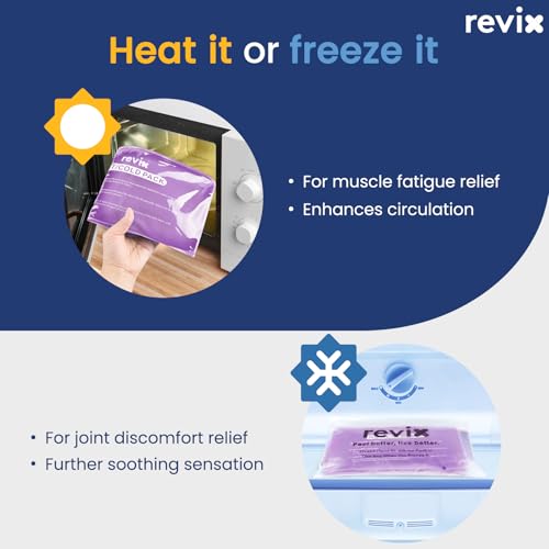 REVIX Ice Packs for Injuries Reusable, 2 Pack Hot & Cold Gel Packs, Large - color: Purple, size: Large 12 x 6 Inch