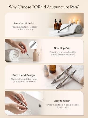 Acupuncture Pen for Muscle Tension & Trigger Point Massage with User Manual - size: 1PCS
