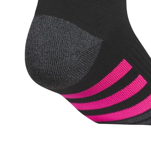 adidas Women's Cushioned Socks 3 Pairs - color: Black/Onix Grey/Shock Pink/3.0/Low Cut, size: Medium, style: Low Cut
