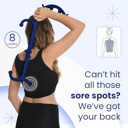 Ranarose Deep Tissue Back & Neck Massager for Body Muscle Pain Relief - color: Dark Navy Blue