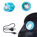 Rechargeable LED Clogs Shoes Light 2 Pcs,for Headlights for Croc 72 Hours in The Dark,for Dog Walking,Handy Camping,Night Running Gifts(Rechargeable Blue) - color: Rechargeable Blue
