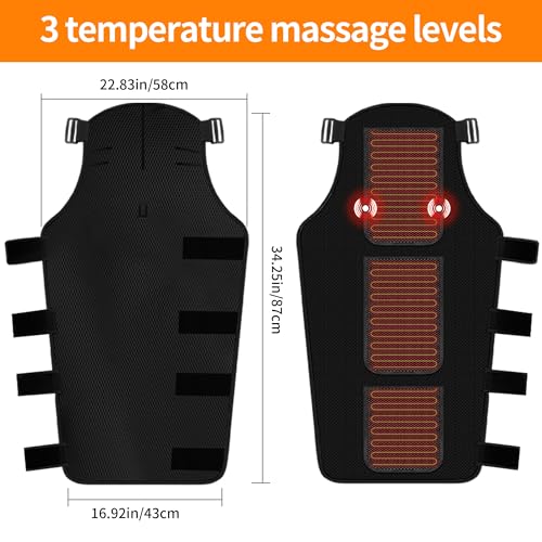Leg Heating Pad Massager, Heating Pad for Legs with 3 Vibration and Heat Settings, Heating pad for Knee & Thigh & Calf Pain Relief, Adjustable Size