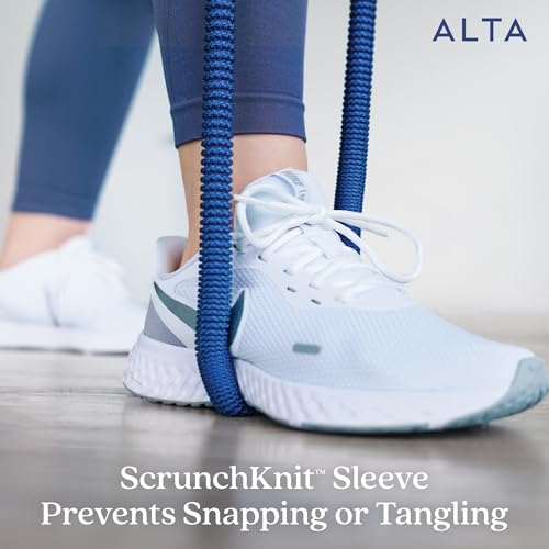 ALTA Resistance Tube Bands for Women, Full Kit Resistance Bands, Set of 3 - color: Azure, size: 5 Band Set