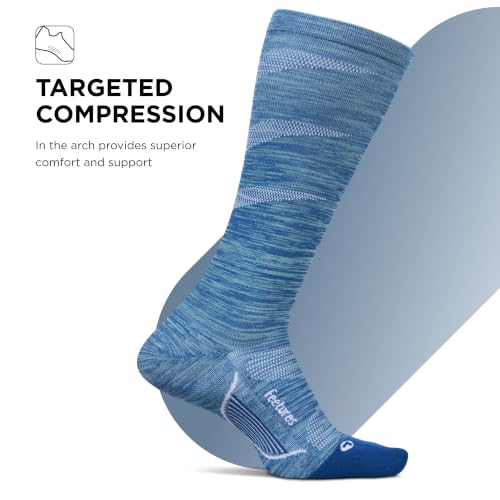 Feetures Compression Knee High Socks - Graduated Compression Socks for Women & Men - (1 Pair) - color: Sapphire (1 Pair), size: Medium