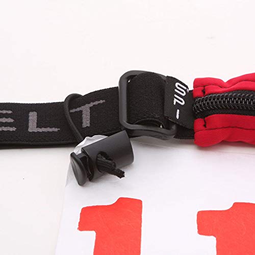 SPIbelt Race Bib Toggles, Attach to Race Bib for Marathons, 5k and 10k, Black (2 Pairs)