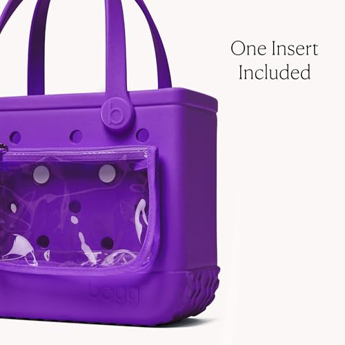 BOGG BAG Bitty Small Tote – 11” x 8.5” x 4.5” – Essential Bags for Beach, Pool, Boat, Sports, Tailgating, Cruise, Travel - color: Houston We Have a Purple