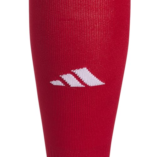 adidas Metro Soccer Socks or Calf Sleeves 1 Pair - color: Team Power Red/White/Calf Sleeve, size: Medium, style: Calf Sleeve