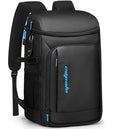 Capolo Cooler Backpack Insulated Leak Proof for Women Men Soft Cooler Bag - color: Deep Black Leather, size: 36 Cans