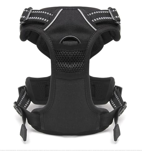 TRUE LOVE Adjustable No-Pull Dog Harness Reflective Vest, Black, XS - color: Black, size: XS
