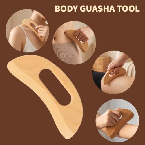 3Pcs Wood Therapy Massage Tools Set for Body Sculpting - color: 3pcs