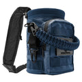 NATURE PIONEOR 32 64 128oz Tactical Water Bottle Pouch, MOLLE Bottle Holder - color: Deep Blue, size: 64OZ